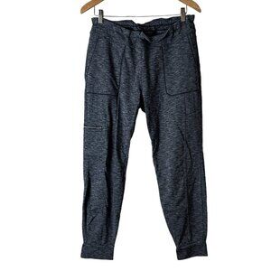 ATHLETA Grey Heathered Joggers with Pockets & Drawstring Size Large